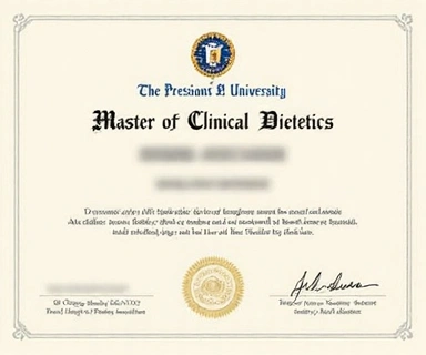 Dyplom ukończenia studiów magisterskich z dietetyki klinicznej